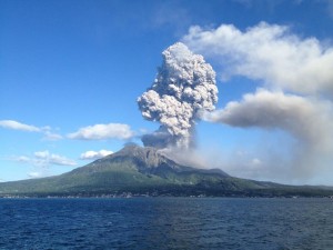 20130818鹿児島の桜島が大噴火